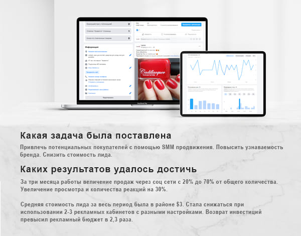 Пример кейса по активности в группе Facebook